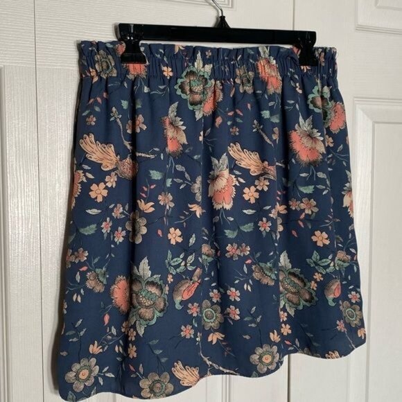 Floral Pleated Skirt By Forever 21 Contemporary Size L - Picture 8 of 8